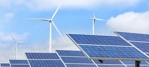Solar cells and wind mills
