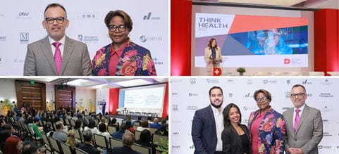 Collage de fotos de participación de DSV Dominicana en Think Logistics 2023