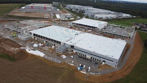 Das dänische Logistikunternehmen DSV feierte Richtfest der hochmodernen Anlage in Möckmühl © DSV 