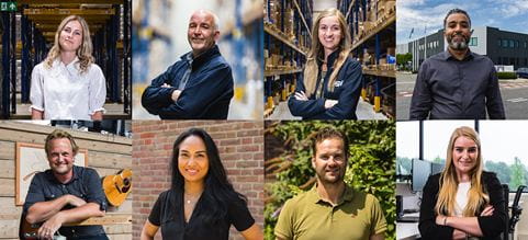 Werken bij DSV collage