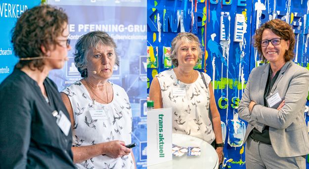 dm und DSV, zwei Damen auf einem Symposium