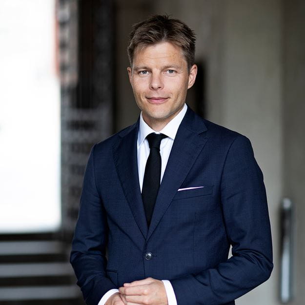 Jesper Kronborg, branchedirektør i Dansk Erhverv Transport. Gæst i DSVs podcast Katalysator