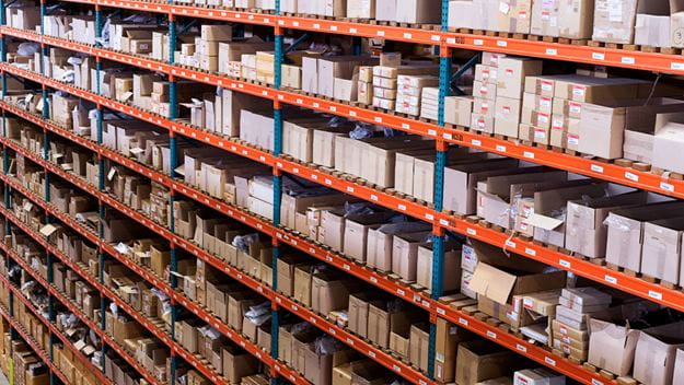 Packages in a warehouse