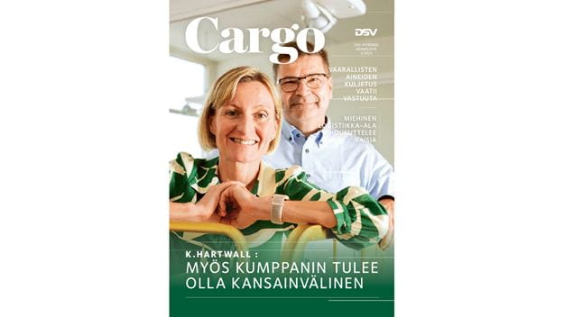 Suomen DSV-yhtiöiden asiakaslehti Cargo 2/2023. Kansikuva.