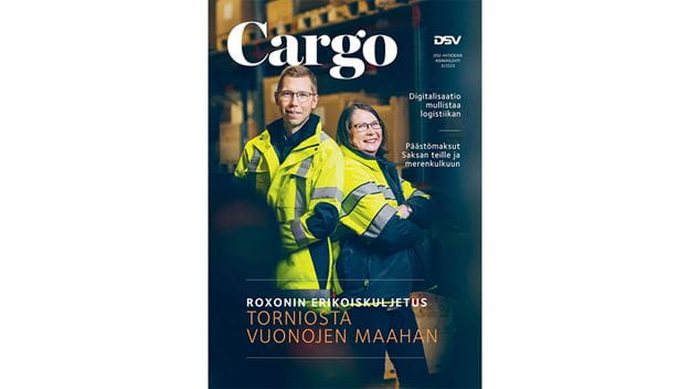 Suomen DSV-yhtiöiden asiakaslehti Cargo 3/2023. Kansikuva.