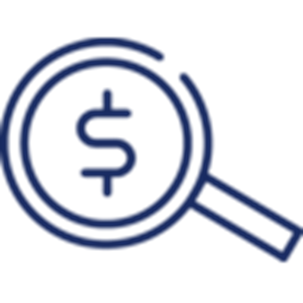 Transparent pricing structure icon