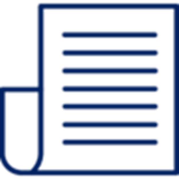 Ícono en azul marino de notificaciones