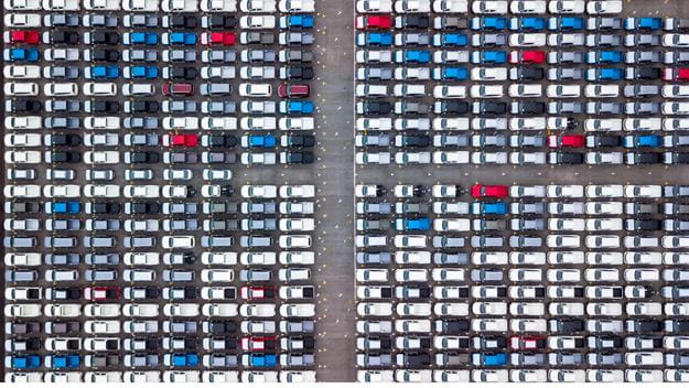 parking z lotu ptaka