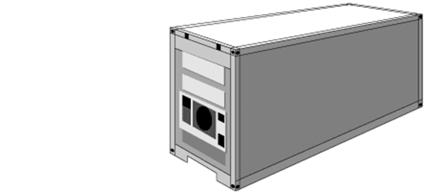 3D-modell av reefer container