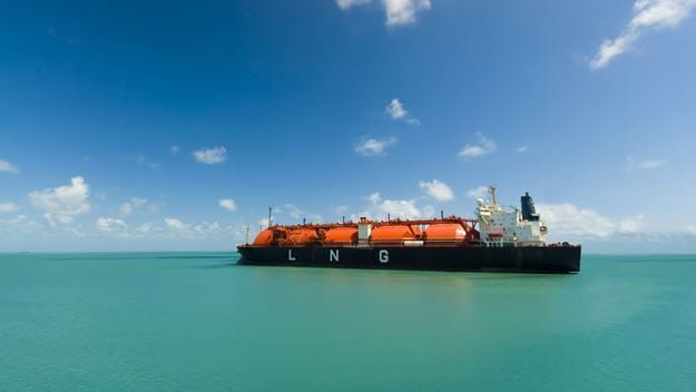 A ship transporting oil