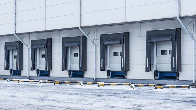 Docking ports at warehouse