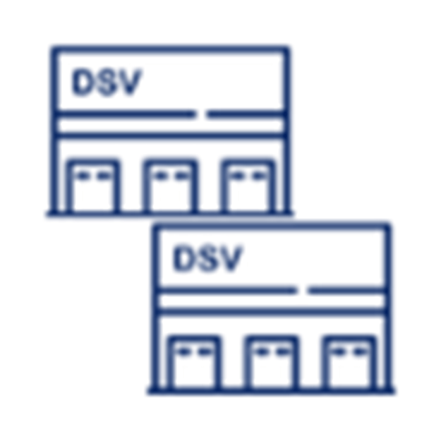 Íconos de almacenes DSV
