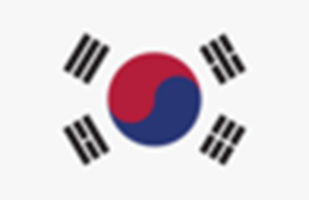 Ícono de bandera de Corea del Sur