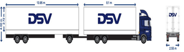 dsv transport and logistics eco combi trailer