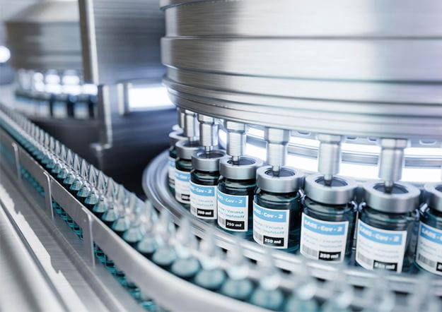 Wholesale pharmaceuticals in bottling phase