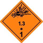Class 1 Explosives Division 1.3