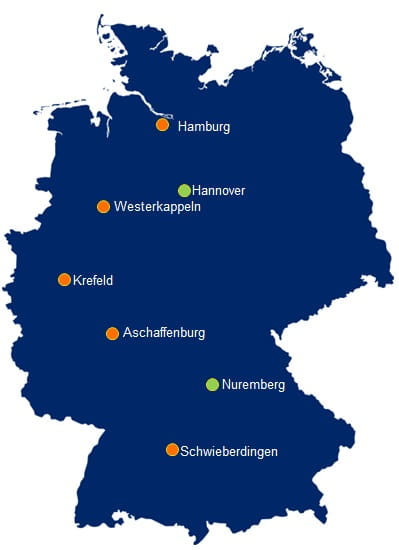 DSV Saksamaa esindused