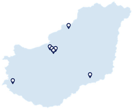 mapa oficinas dsv hungria transporte