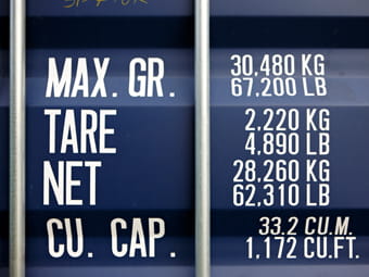 Seefrachtcontainer Markierung Logistikverträge